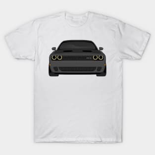 DODGE HELLCAT FRONT  DARK-GREY T-Shirt